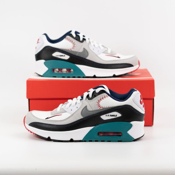 Nike Ken Griffey Jr. x Air Max 90 GS 'Backwards Cap' DJ5194-100 Baseball Sneaker - Picture 9 of 11